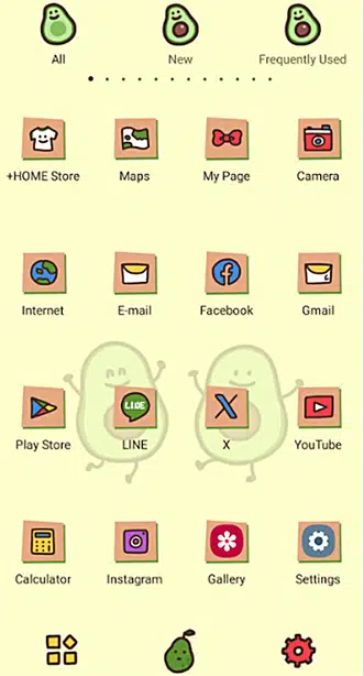 Avocado Friends Drawer (App list)