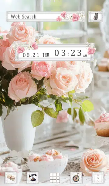 Tea Time and Roses Home Screen