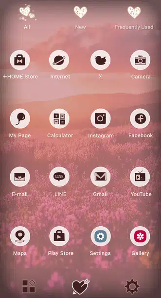Flower Field at Sunset Drawer (App list)