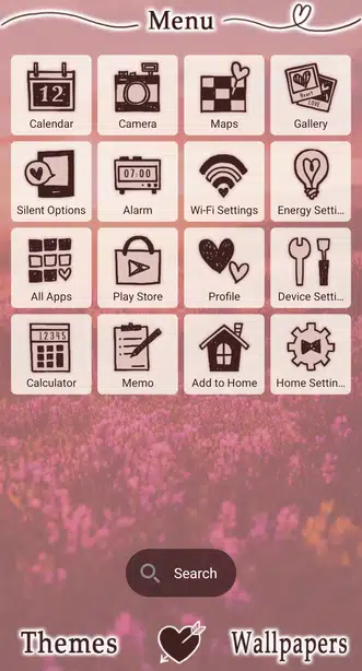Flower Field at Sunset Menu