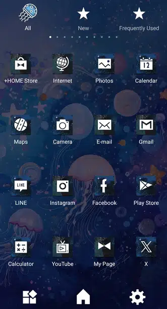 Jellyfish Art Drawer (App list)