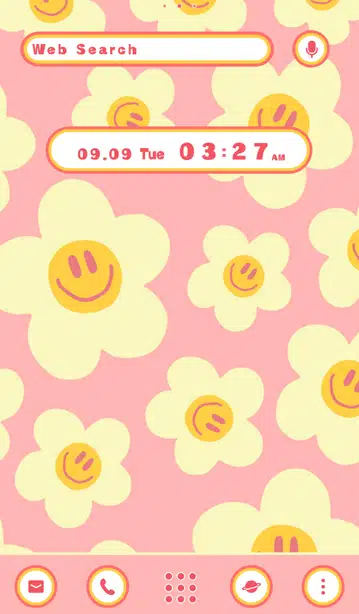 Smiley Flowers> Home Screen