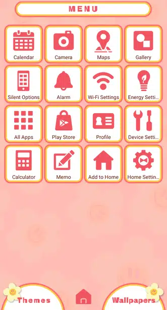Smiley Flowers Menu