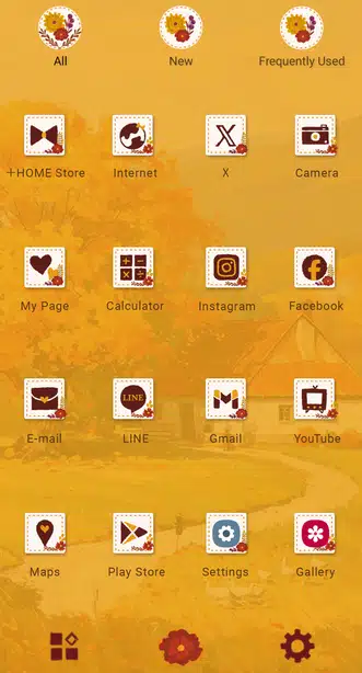 Autumn Cottage Drawer (App list)