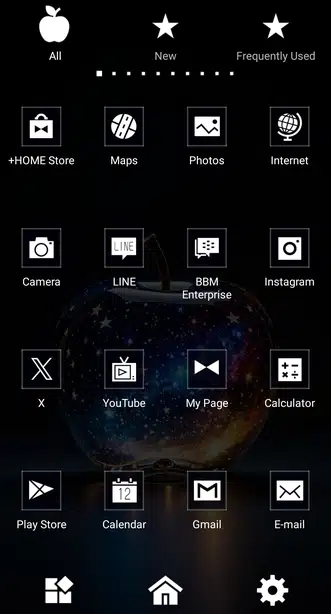 Galactic Apple Drawer (App list)