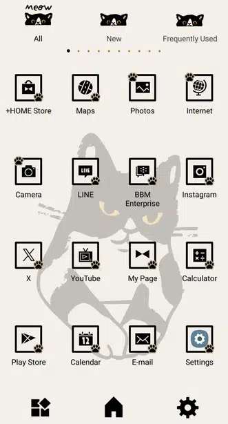 Prissy Cat Drawer (App list)