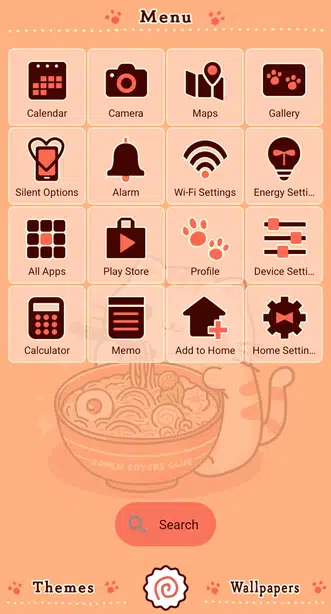 Ramen-Loving Cat Menu