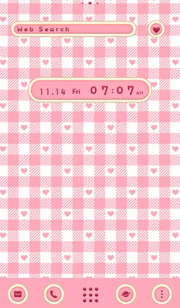 ハートのチェック ホーム画面