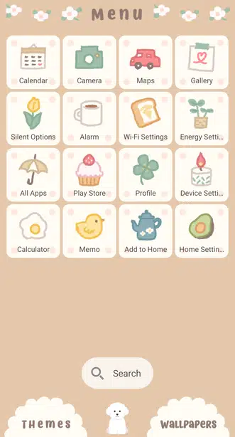 Fluffy Bichon Frisé Menu