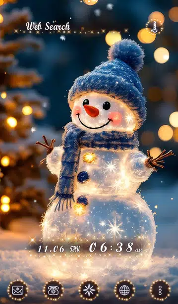 Twinkling Snowman Home Screen