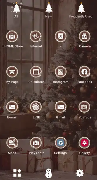 Window-Side Christmas Tree Drawer (App list)