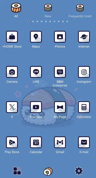 Smiley Sushi Pal Drawer (App list)
