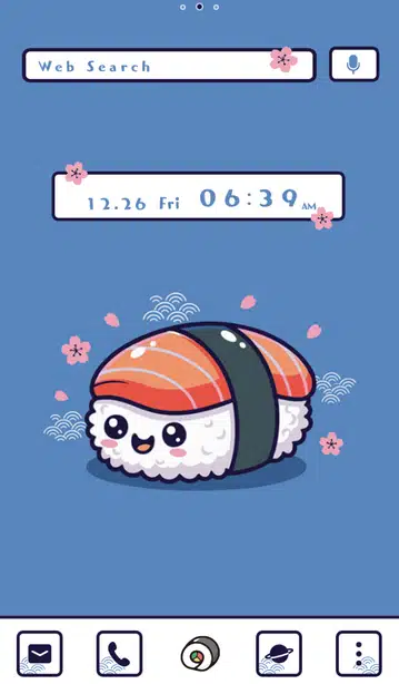 Smiley Sushi Pal Home Screen
