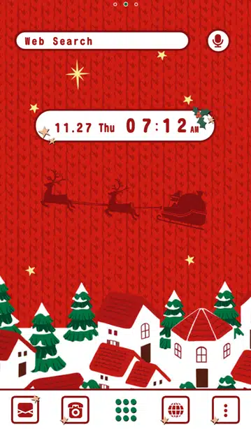 Christmas with Santa Home Screen
