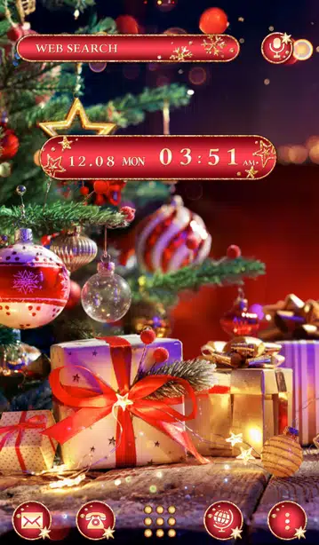 クリスマスの贈り物 ホーム画面