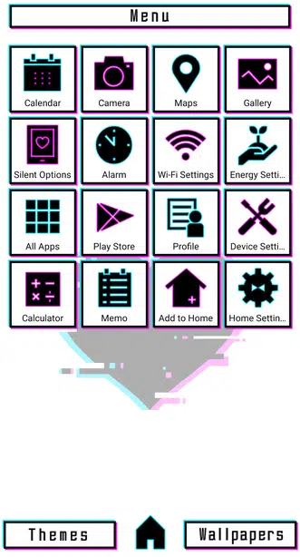 Glitching Heart Menu
