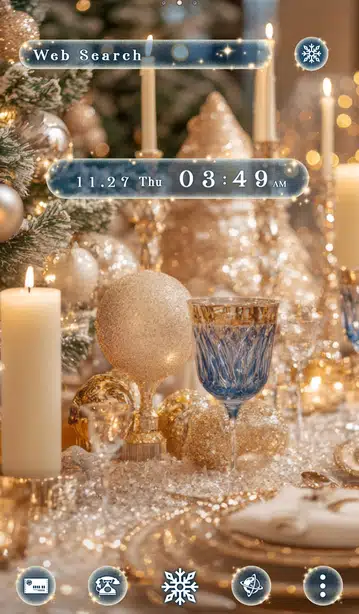 クリスマスディナー ホーム画面