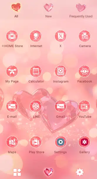 Crystal Hearts Drawer (App list)