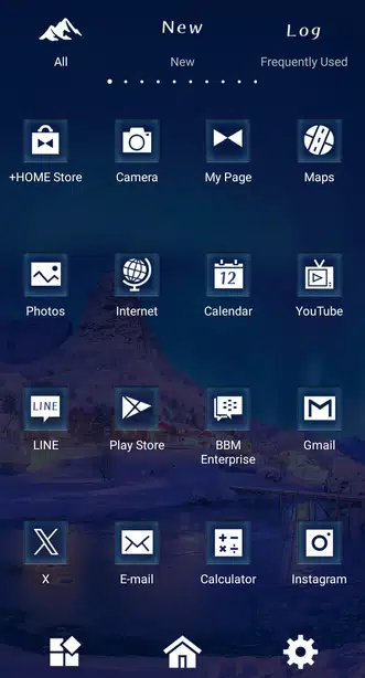 Aurora Winterscape Drawer (App list)