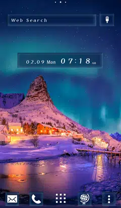 Aurora Winterscape Home Screen