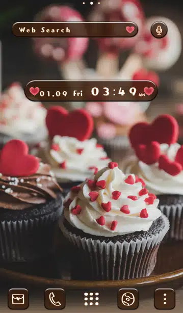 Lovely Cupcakes Home Screen