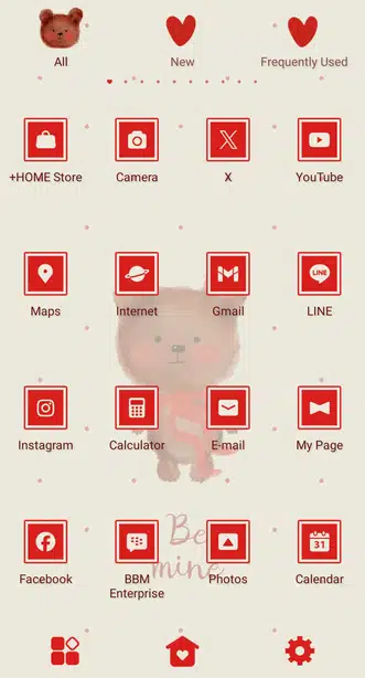 Bear Love Drawer (App list)