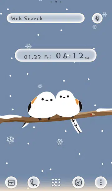 Charming Snow Fairies Home Screen