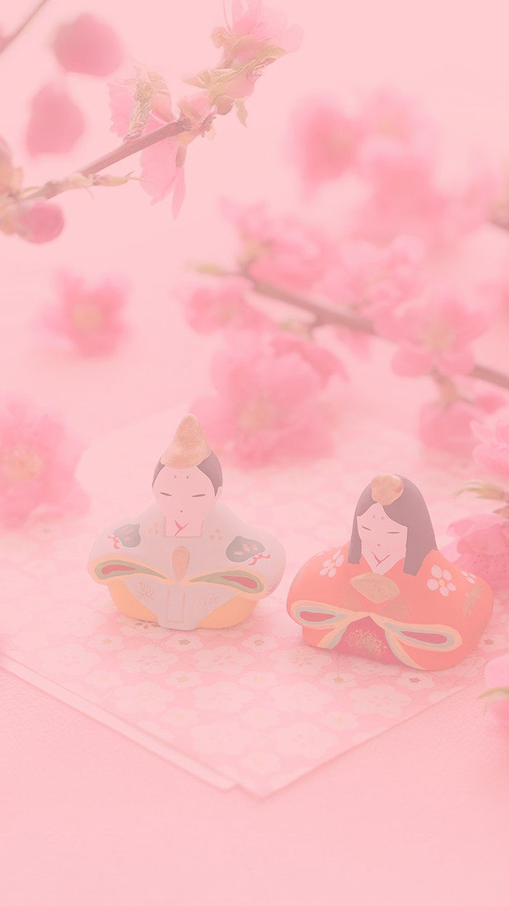 桃の花とお雛様