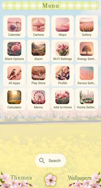 Cherry Blossoms in the Distance Menu