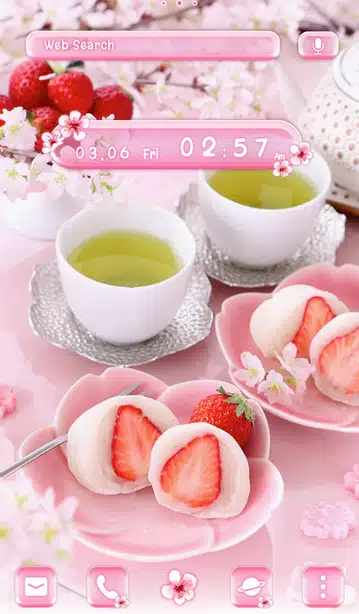 Strawberry Daifuku Home Screen