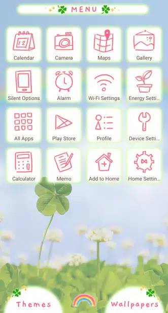 Rainbows and Clovers Menu