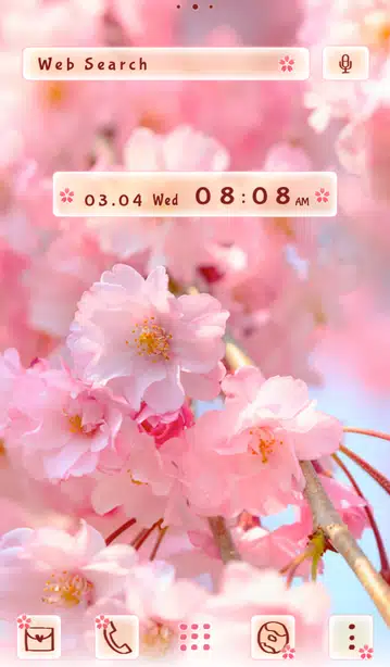 Cherry Blossom Vision Home Screen