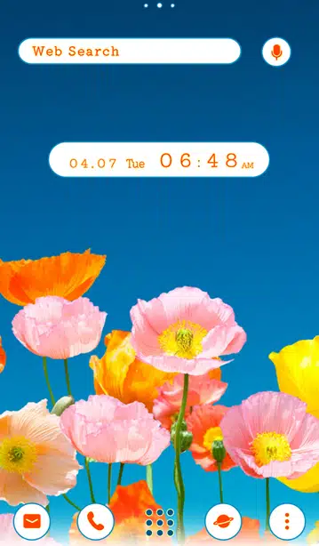 Colorful Poppies Home Screen