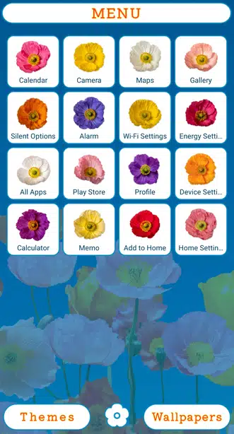 Colorful Poppies Menu
