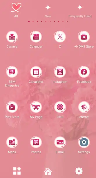 Pink Carnations Drawer (App list)