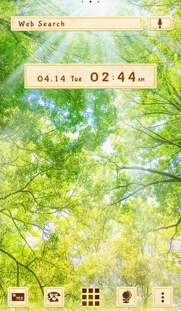 Treetop Sunlight Home Screen