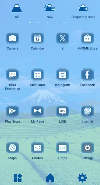 Mt. Fuji Tea Fields Drawer (App list)