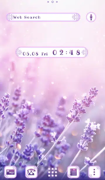 Soothing Lavender Home Screen