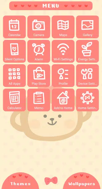 Adorable Monkey Menu