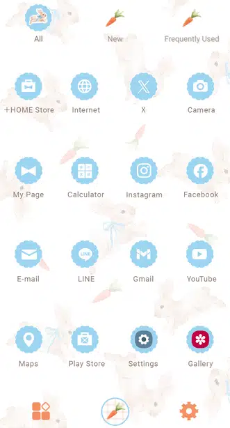 Rabbit Race Drawer (App list)