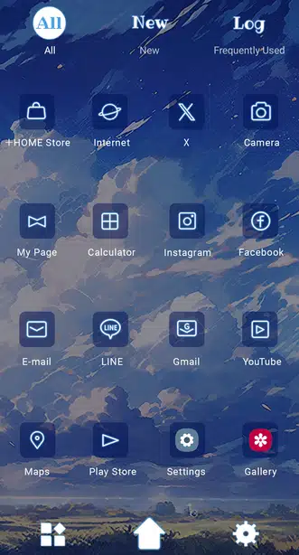Clouds in the Vivid Blue Sky Drawer (App list)