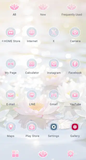 Soothing Water Lilies Drawer (App list)
