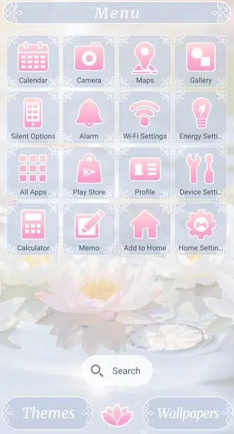 Soothing Water Lilies Menu