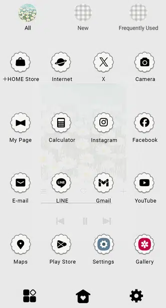 Flower Playlist Drawer (App list)