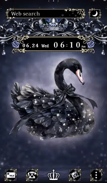 Dark Girly ホーム画面