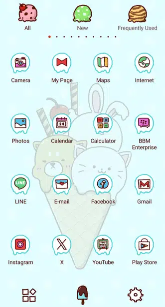 Ice Cream Friends Drawer (App list)