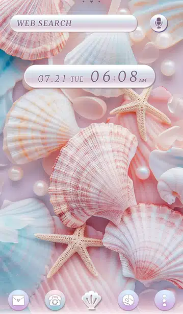 Mermaid Shells Home Screen