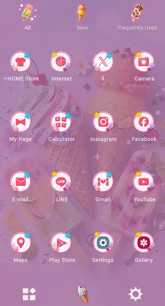 Sweet Gelato Drawer (App list)
