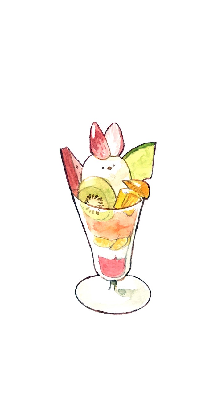 かわいいシマエナガパフェ