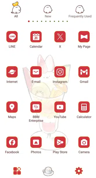 Adorable Shimaenaga Parfait Drawer (App list)